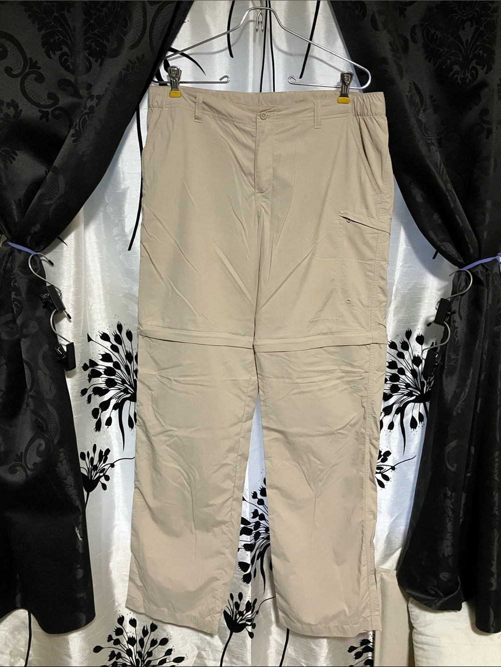 Columbia Women's Light Khaki Convertible Zip-Off Chinos